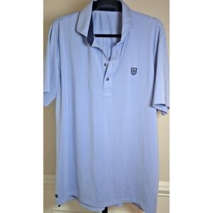 Greyson Polo Shirt Men's Large Light‎ Blue Golf Logo Short Sleeve